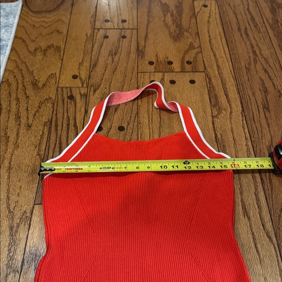 Anthropologie Daily Practice Full Speed Halter Knit Mini Dress Red Size XL - Picture 9 of 10